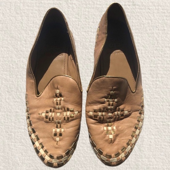 TORY BURCH Leather Loafers - Picture 1 of 7